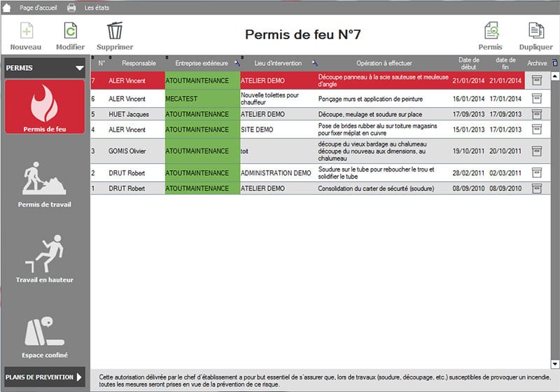 Permis de feu